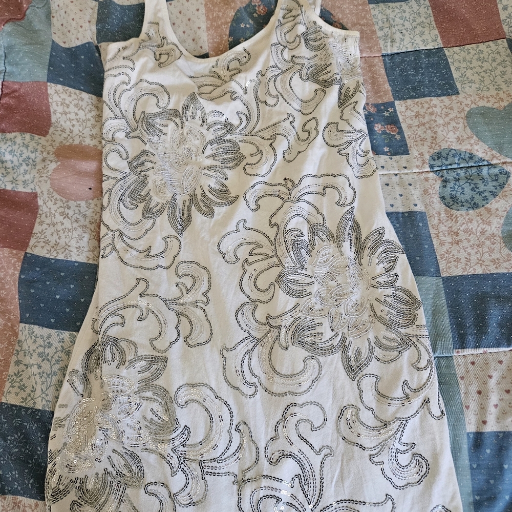 White long tank dress